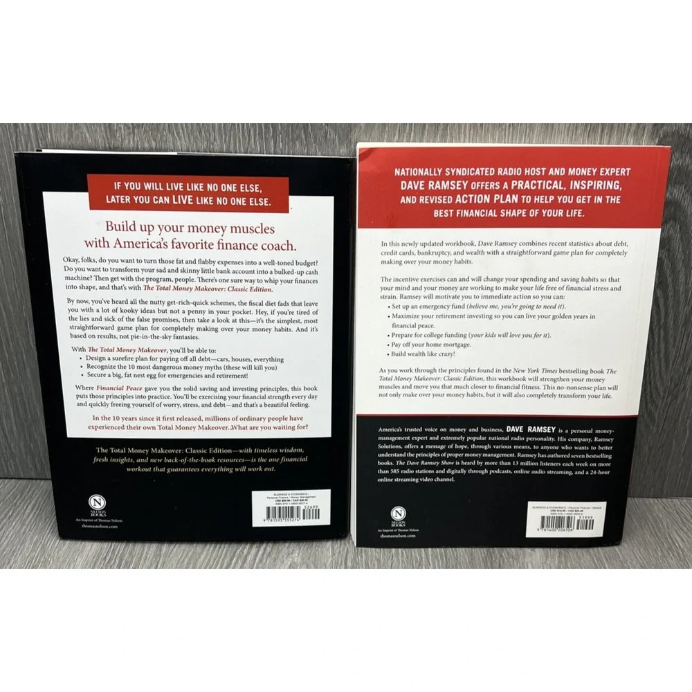 The Total Money Makeover Dave Ramsey Classic Edition Book & Workbook Set Bundle